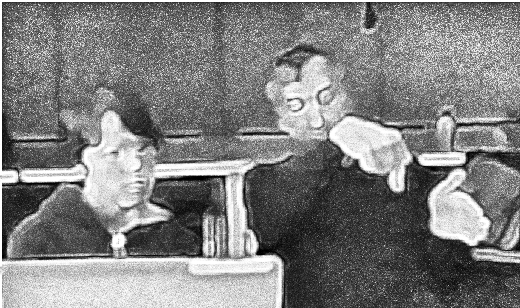 Illustration 6.x -  Indicating change of perspective via gesture  